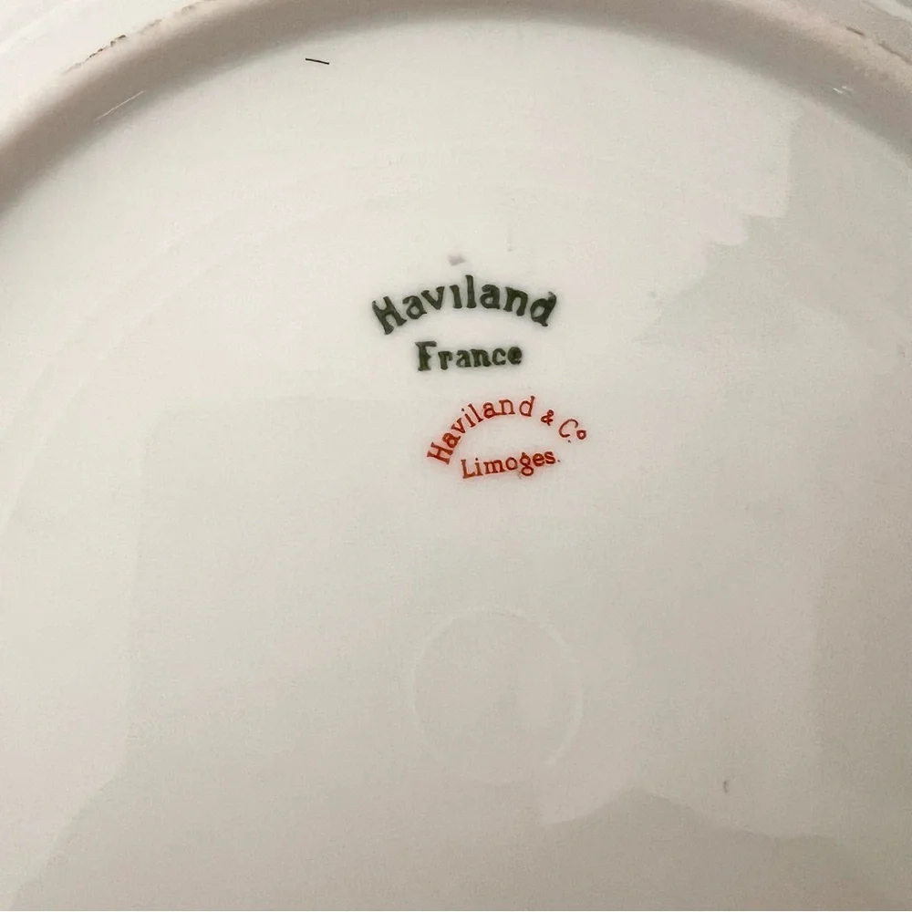 1 Pc Théodore Haviland Limoges Schleiger‎ Salad Plate Pink Flower 8 1/2” Vintage